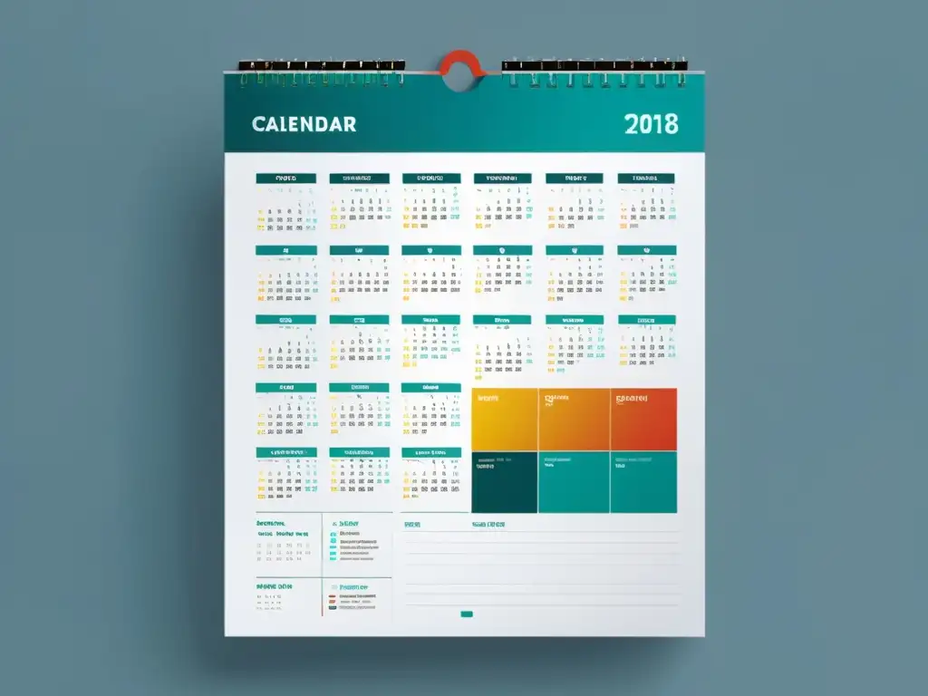 Calendario editorial efectivo para redes sociales: diseño minimalista, eficiente y profesional