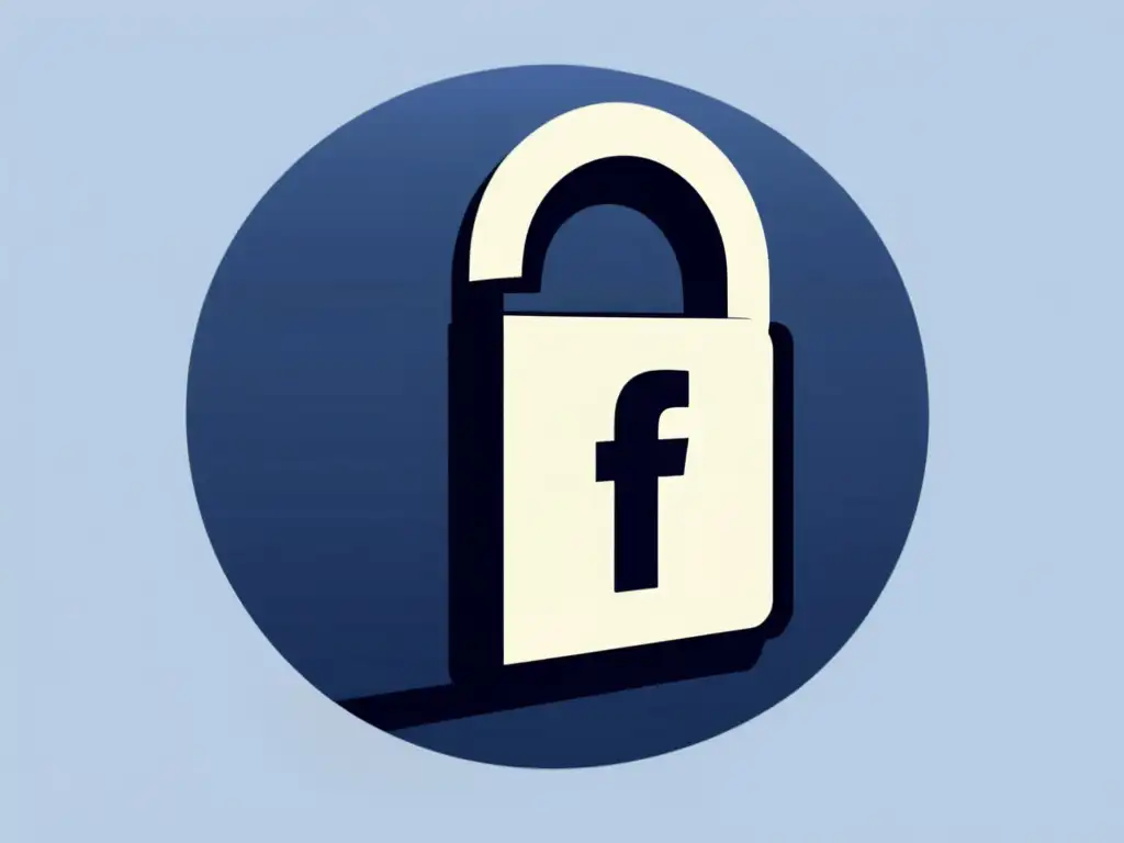 Configuración de privacidad en Facebook: Perfil con candado, simbolizando la protección de la información personal en redes sociales