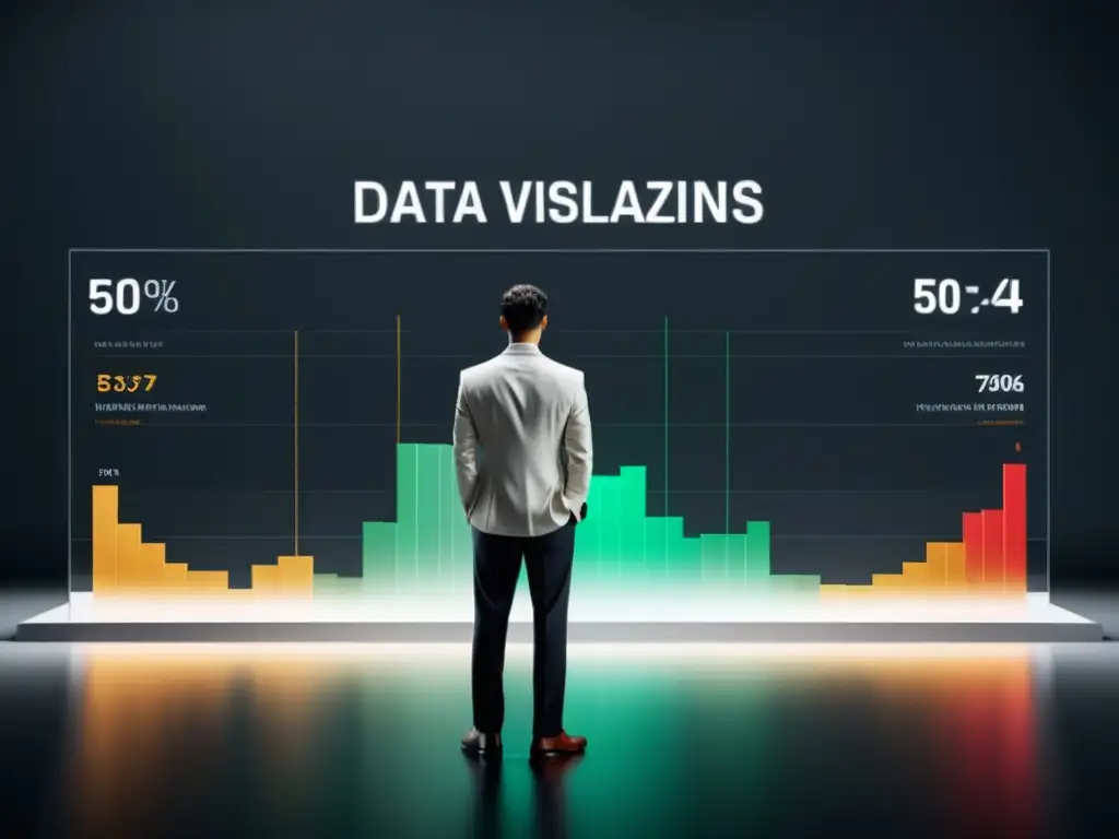 Visualización de datos con errores fatales: gráficos distorsionados, información engañosa y diagramas inexactos en un estilo minimalista