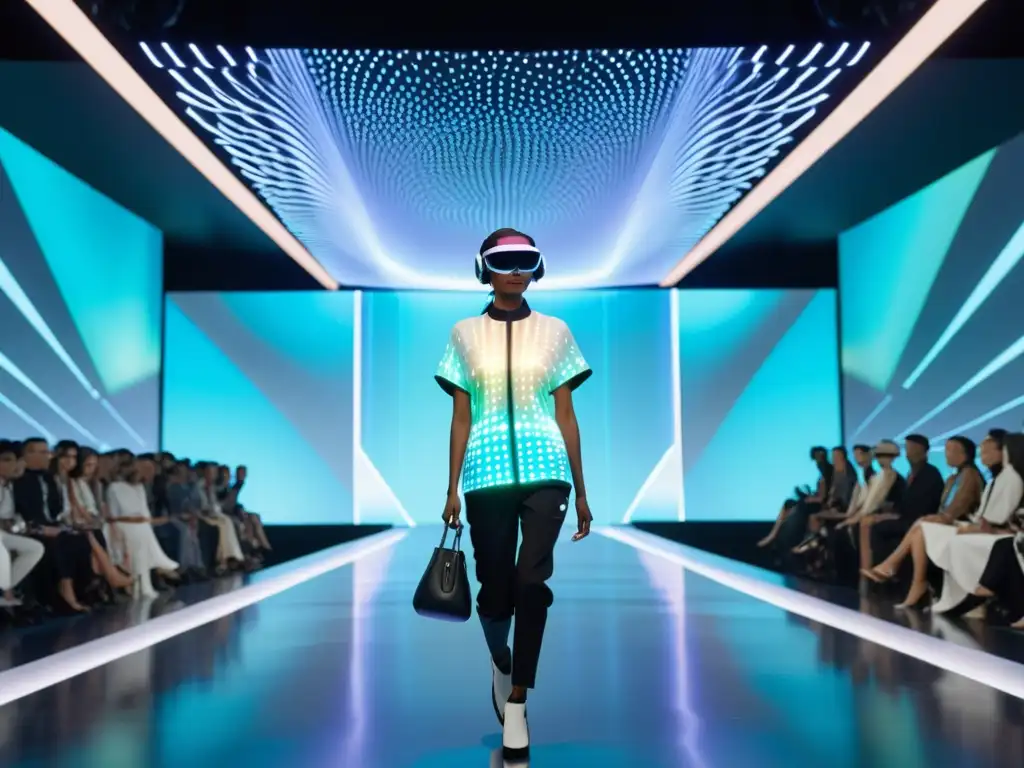 Desfile de moda con ropa holográfica en Realidad Aumentada en diseño de moda