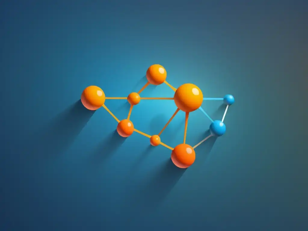 Una elegante representación visual de una red neuronal, destacando su complejidad y armonía