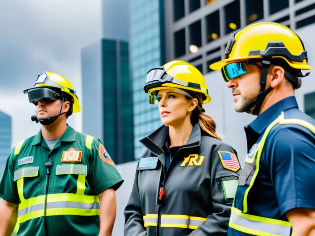 Entrenamiento con simuladores de RA para emergencias: Respondedores practican en simulación de desastre con tecnología de realidad aumentada