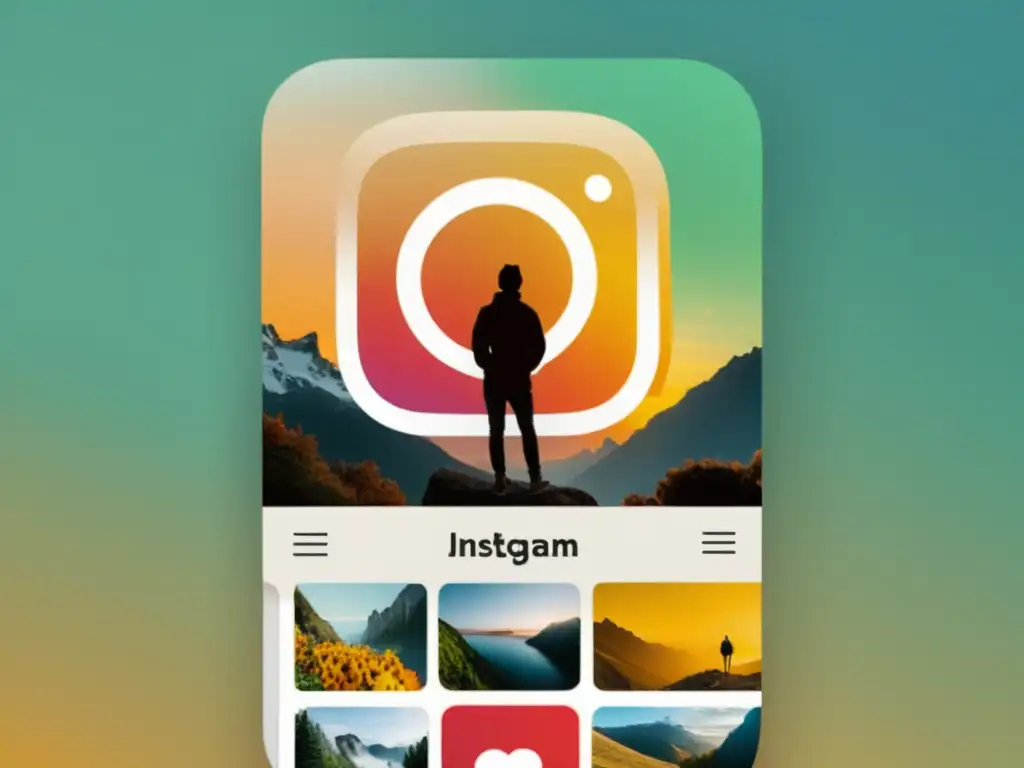 Estrategias de Marketing Visual en Instagram y Pinterest contrastadas en una imagen minimalista de alta resolución