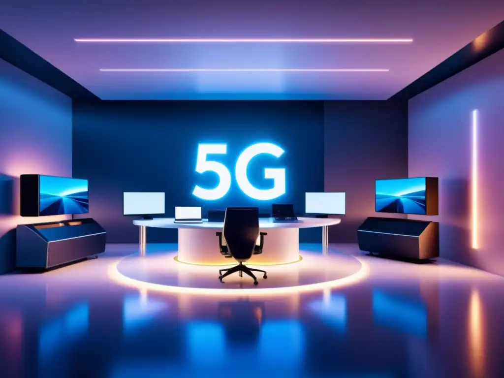 Estudio de producción de contenidos digitales con 5G, ambiente moderno e innovador