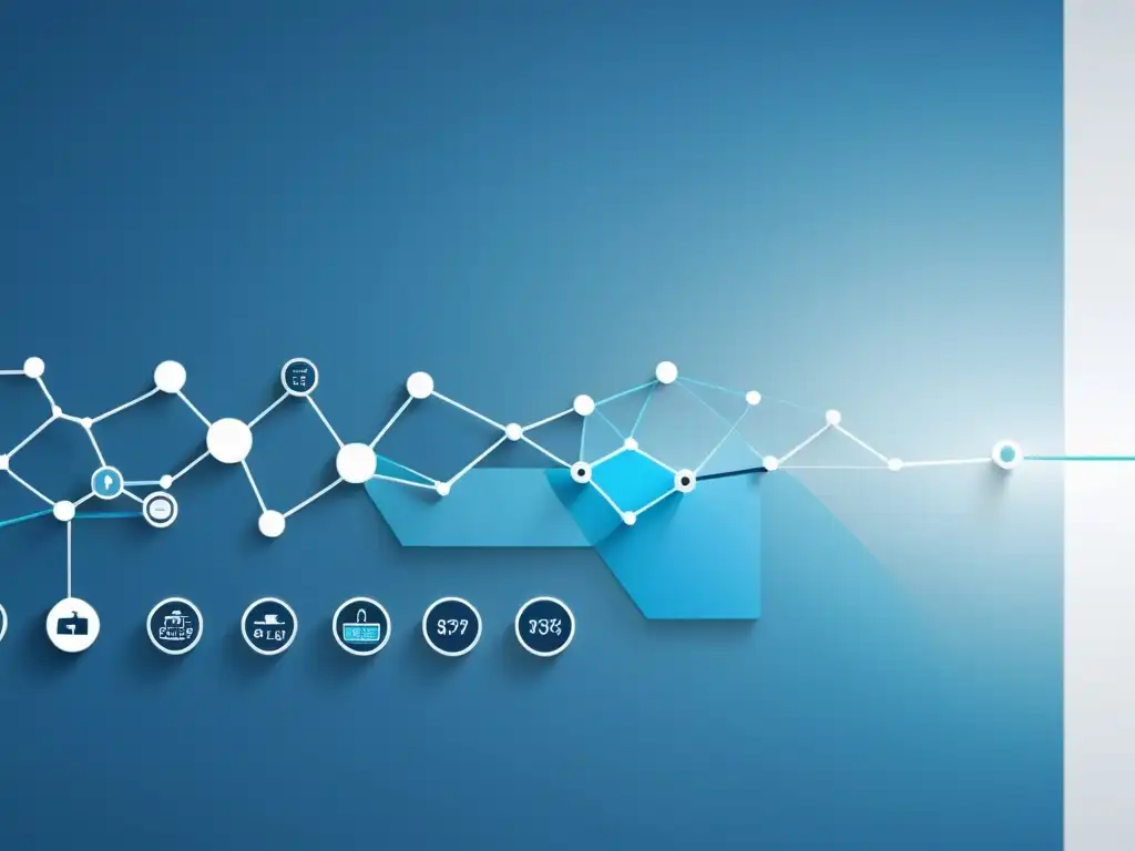 Visualización futurista de sistemas de datos de salud interconectados, con interfaces transparentes y análisis en tiempo real