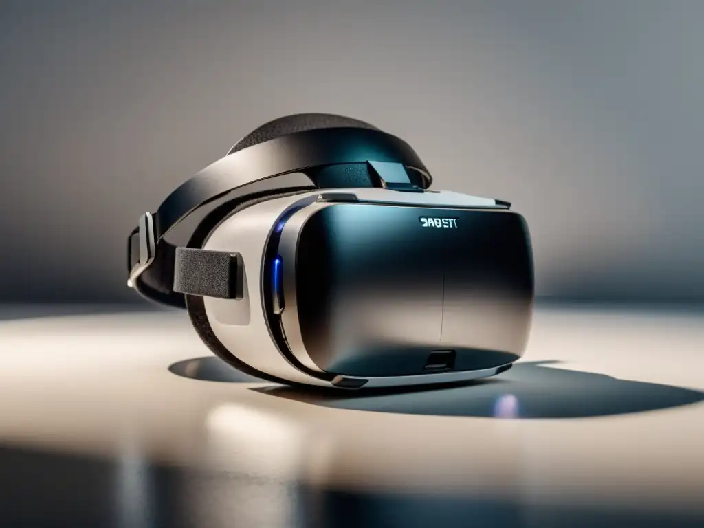 Headset de realidad virtual, diseño minimalista y elegante