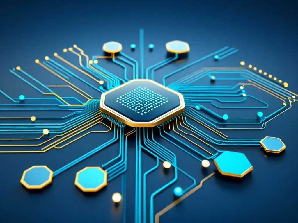 Una ilustración minimalista de nodos de datos interconectados, evocando sofisticación tecnológica