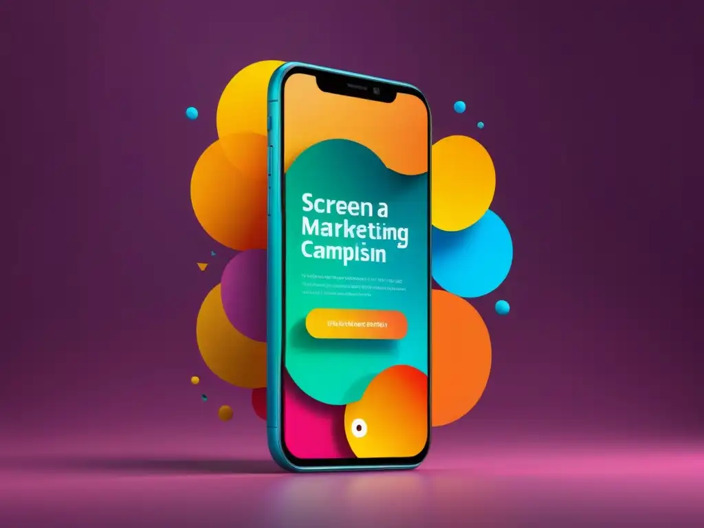 Una imagen de pantalla de smartphone muestra un contenido efímero en estrategias de marketing, con diseño moderno y atractivo