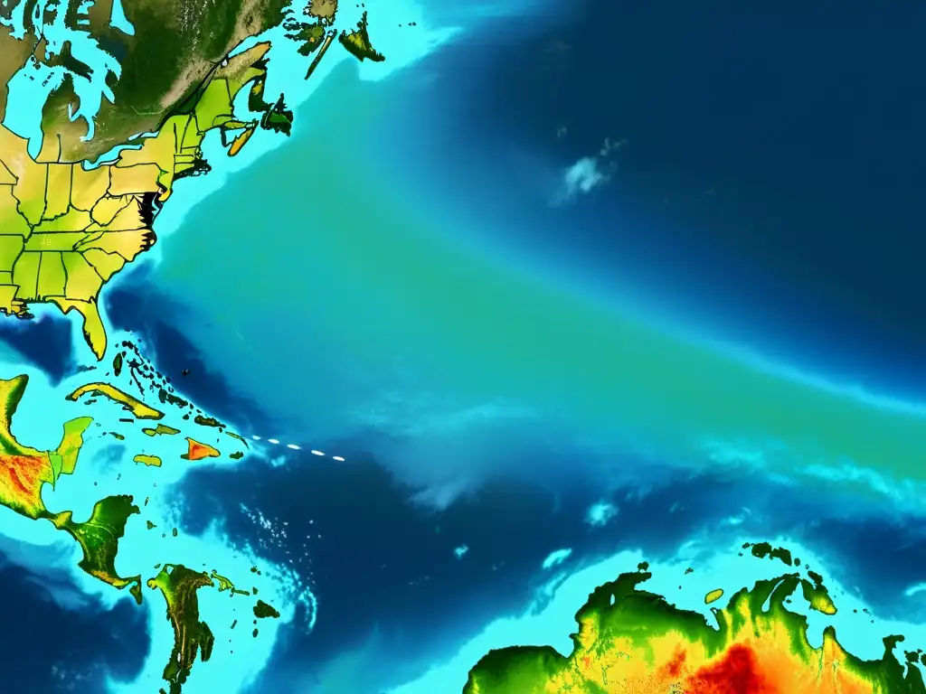 Imagen satelital detallada de zonas propensas a desastres naturales, destaca el potencial del Big Data en la prevención y respuesta