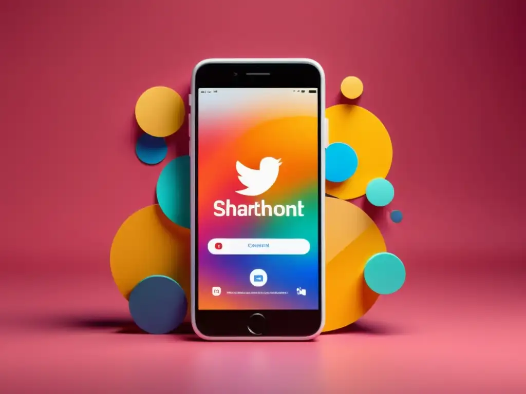 Imagen de smartphone con post efímero en redes sociales, colores vibrantes y contenido cautivador, reflejando el marketing en redes sociales efímeras