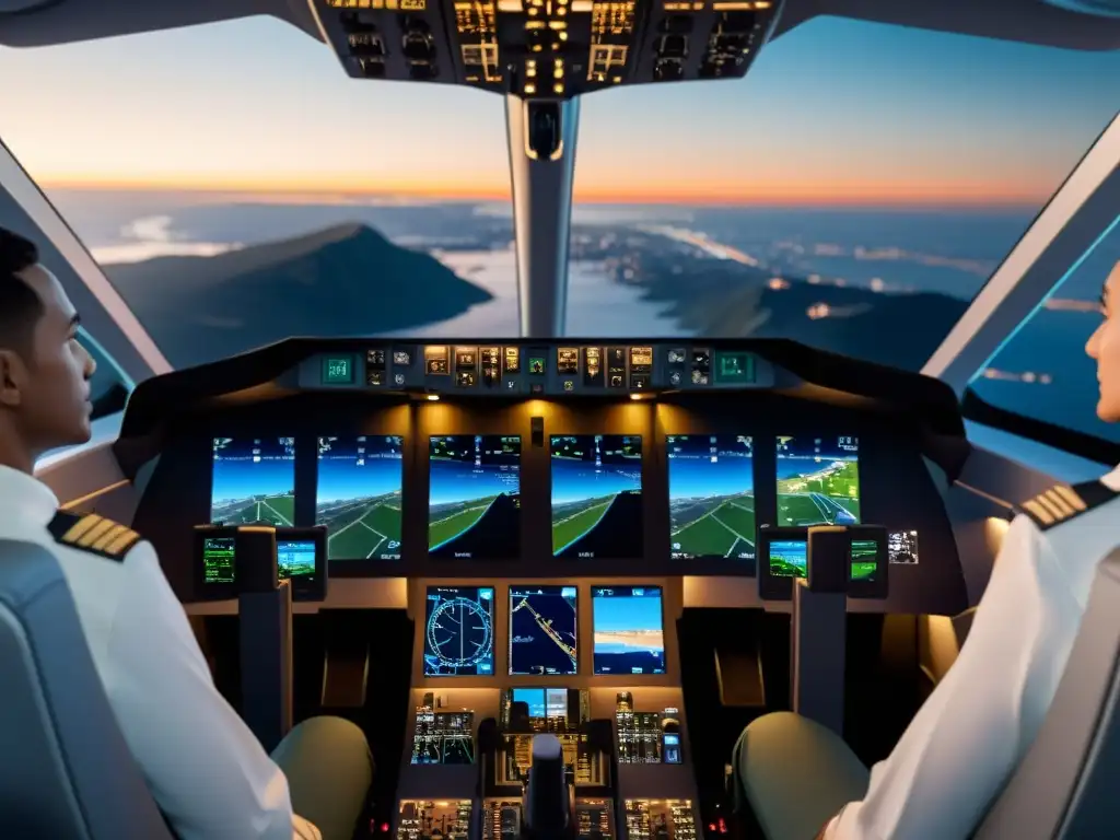 Simulador de vuelo 8k ultradetallado: tecnología avanzada y realismo Impecable simulador de vuelo avanzado para pilotos, con controles realistas y una vista panorámica