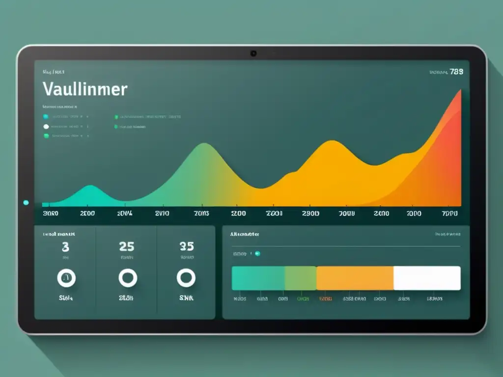 Interfaz limpia y amigable de herramienta de visualización de datos para principiantes, con gráficos claros y controles intuitivos