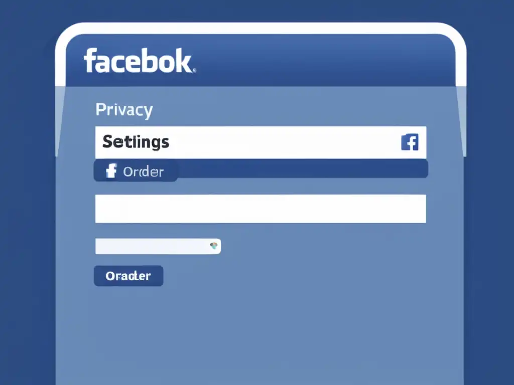 Interfaz minimalista de configuración de privacidad en Facebook