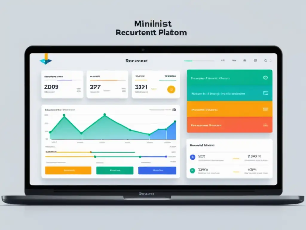 Plataforma de reclutamiento AI: interfaz futurista y profesional Interfaz de plataforma de IA para reclutamiento 2