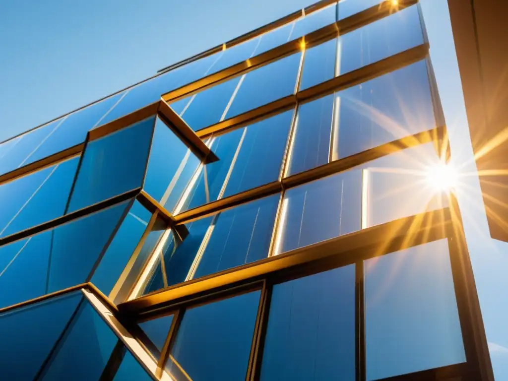 Inversión responsable en tokenización de activos sostenibles: Integración de paneles solares transparentes en edificio moderno