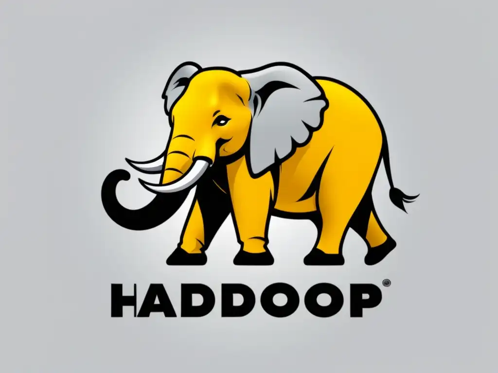 Ilustración de alta resolución del logo de Apache Hadoop para Big Data