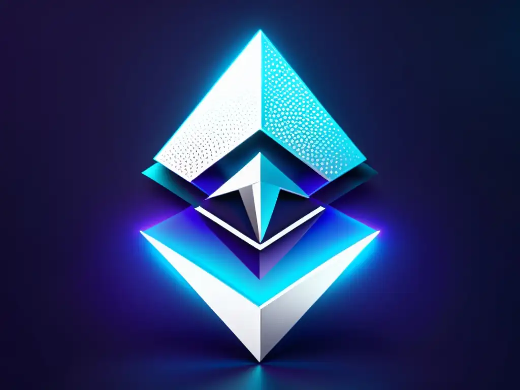 Logotipo futurista de Ethereum 2