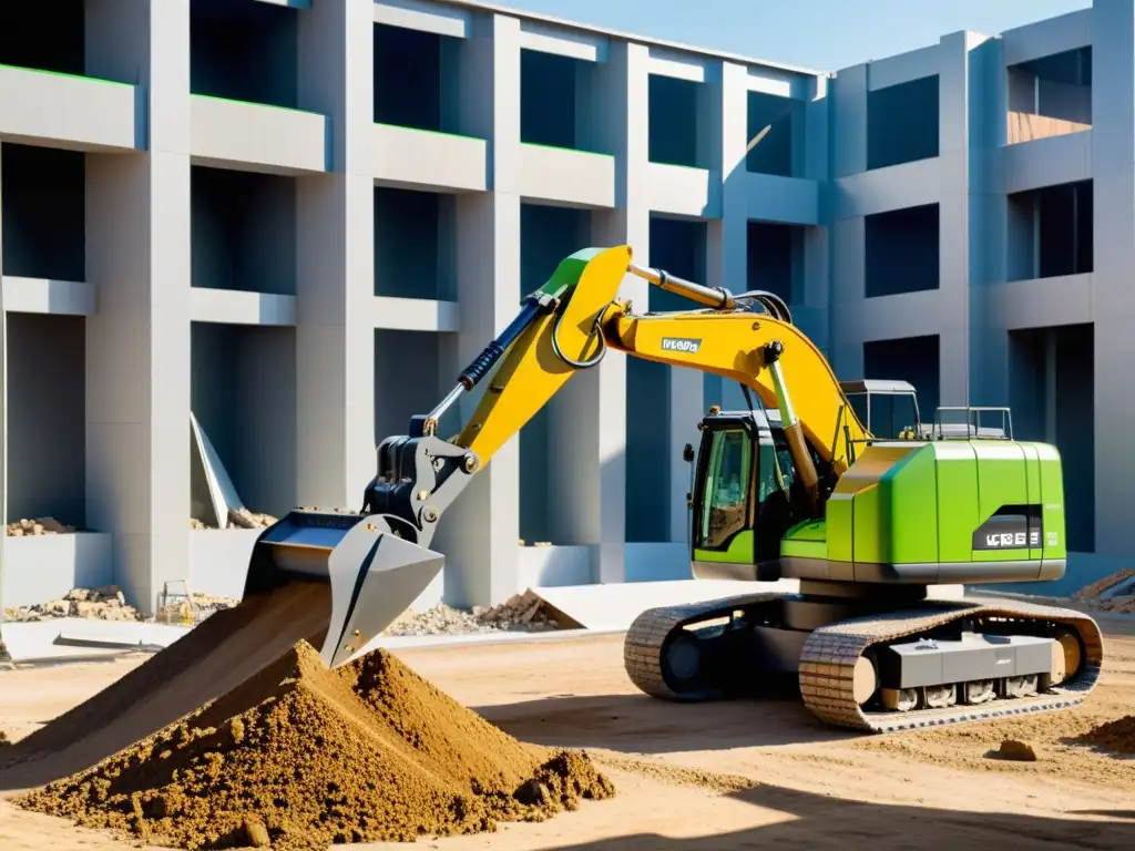 Una máquina robótica de demolición segura y eficiente deconstruye un edificio con precisión