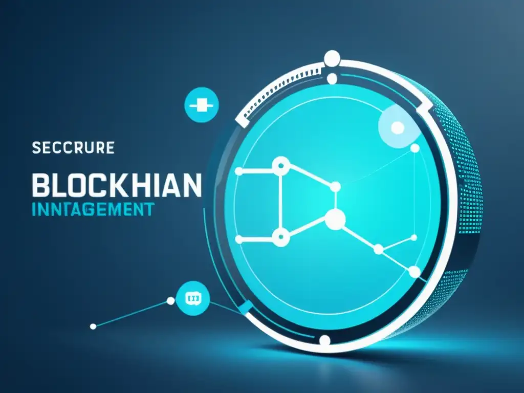 Interfaz médica blockchain: Eficiencia futurista Interfaz médica futurista con gráficos digitales detallados, representando la transformación en la gestión de historiales médicos mediante blockchain