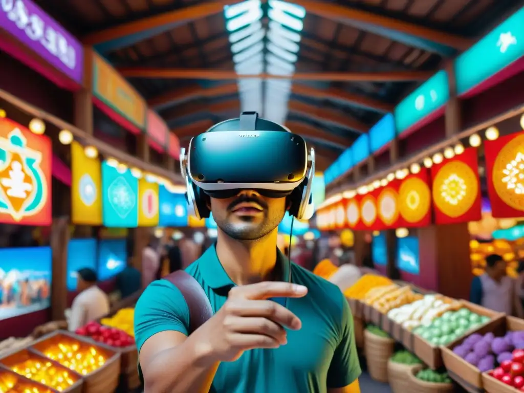 Explorando el mercado tradicional con realidad virtual y aumentada en rescate cultural