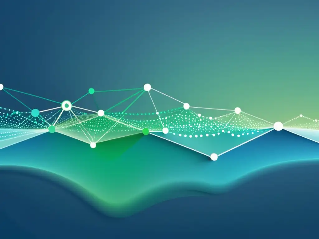 Una ilustración minimalista de alta resolución que representa el flujo de Big Data en salud pública