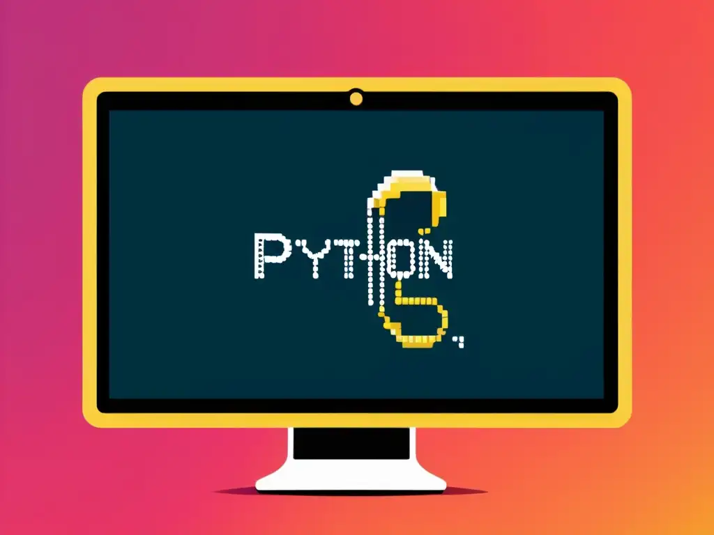 Un monitor moderno muestra un código Python vibrante y claro