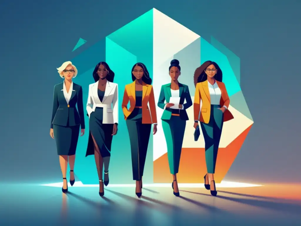 Mujeres en Blockchain: unidas en la inclusión tecnológica, simbolizando empoderamiento e innovación en la industria