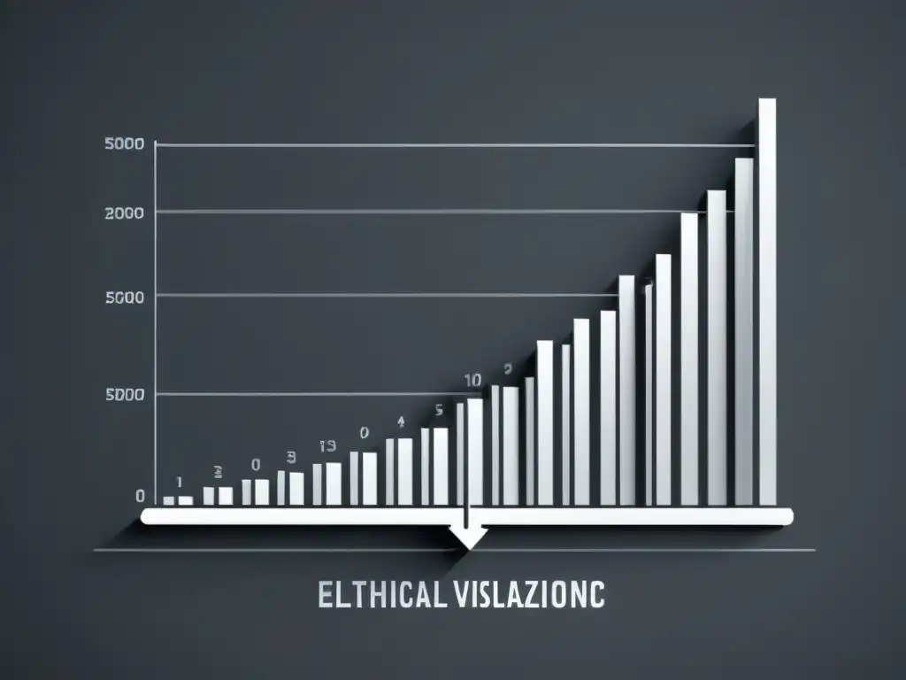 Una narrativa visual efectiva con datos: gráfico 8k detallado en blanco y negro sobre consideraciones éticas y legales en la visualización de datos