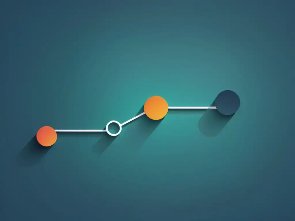 Interconexión de nodos y puntos de datos en una ilustración minimalista, representando la complejidad y diversidad del data mining estratégico