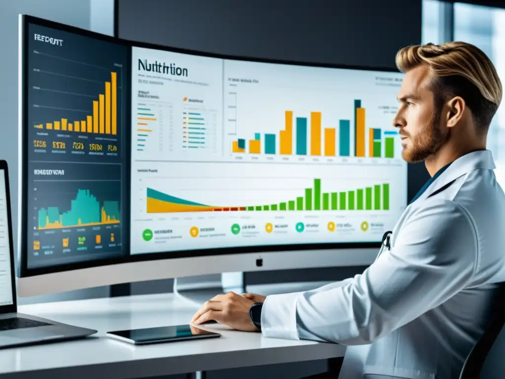 Nutricionista analiza Big Data de nutrición deportiva con precisión tecnológica