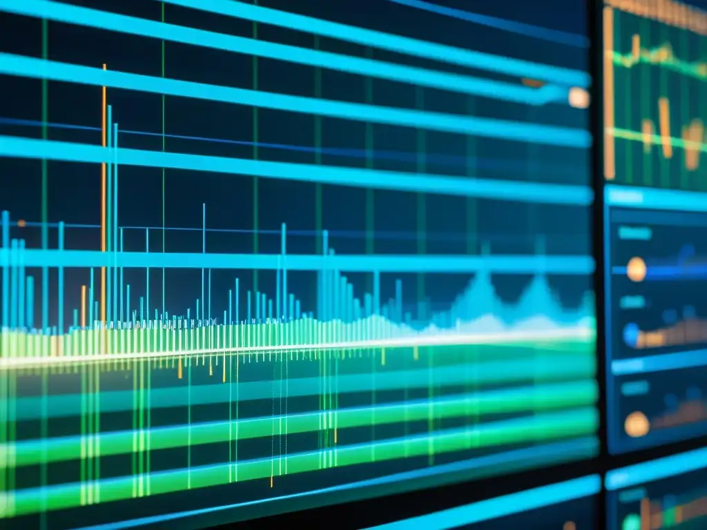 Prevención de fraude financiero con análisis de datos en pantalla transparente futurista