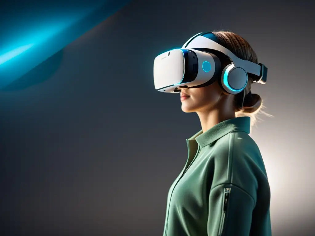 Realidad virtual en la formación de diseño: un headset futurista en un ambiente transformador