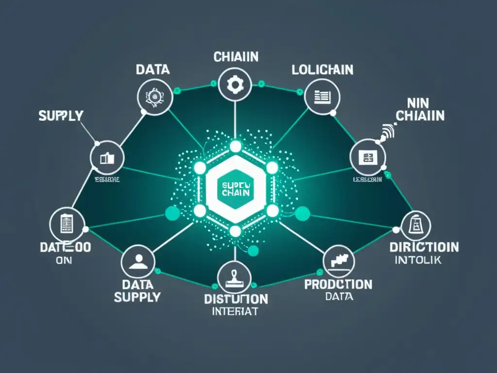 Una red de cadena de suministro conectada, con aplicaciones de Blockchain e IA en cadenas de suministro