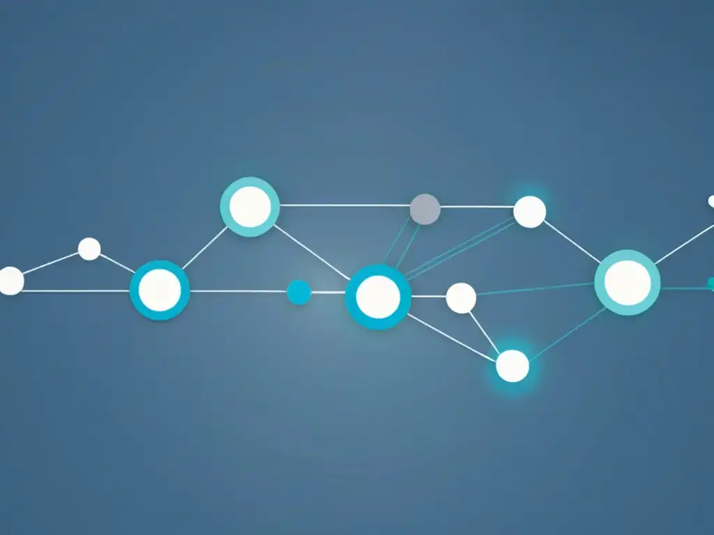 Red de datos de Análisis de Big Data en salud, eficiente y tecnológica en tonos azules y grises