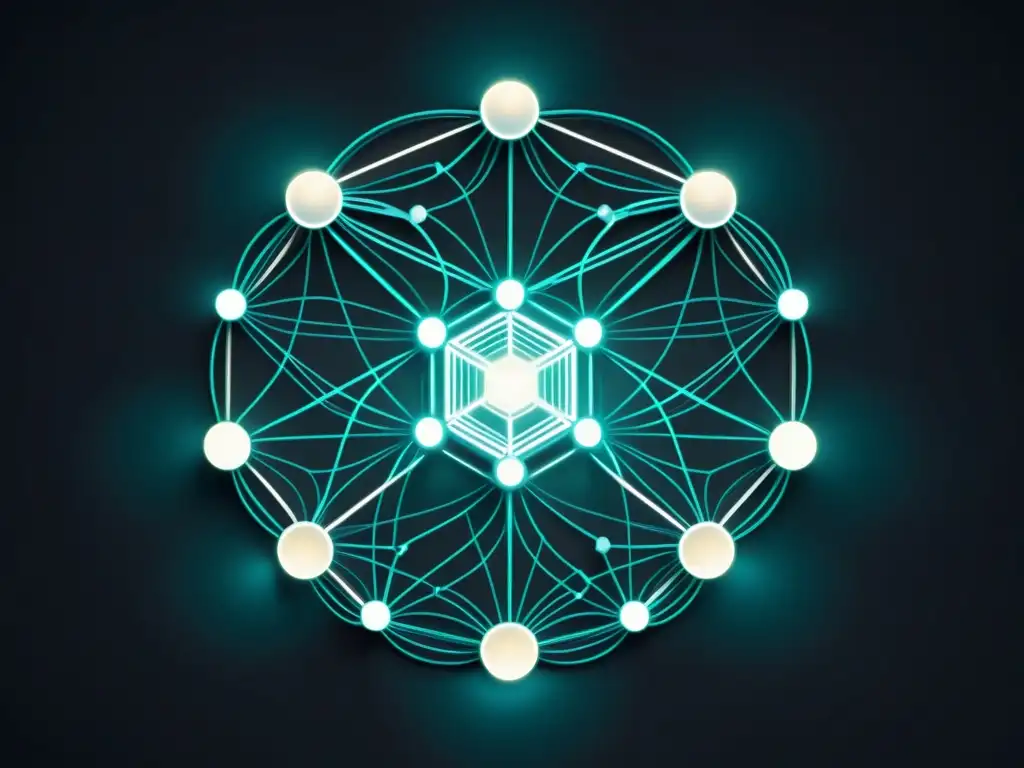 Red de dispositivos digitales interconectados: ciberresiliencia Una red de dispositivos digitales interconectados con líneas brillantes, mostrando preparación para la ciberresiliencia