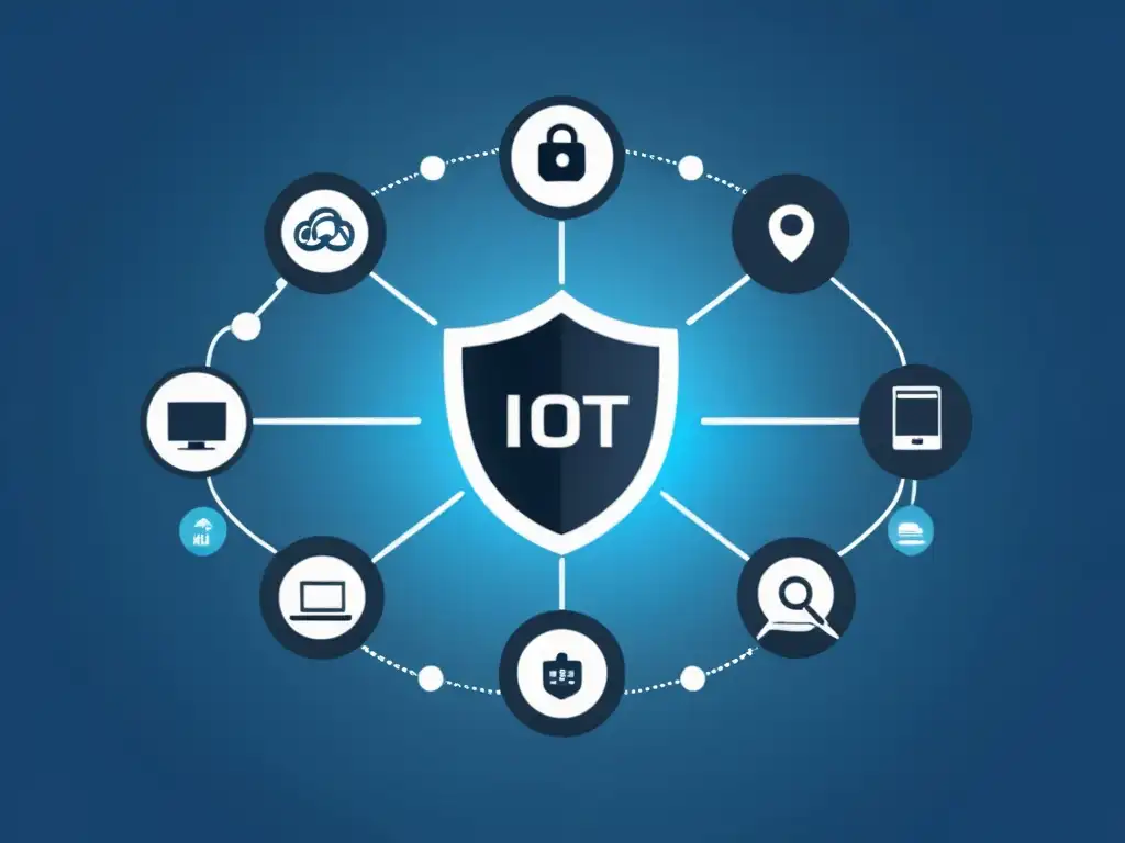 Una red de dispositivos IoT interconectados con seguridad de vanguardia para protección contra ciberataques