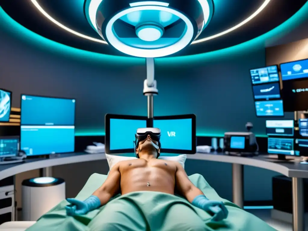 Simuladores de Realidad Virtual para profesionales: Detallada simulación en 8K de un escenario médico realista con equipo médico y avatares