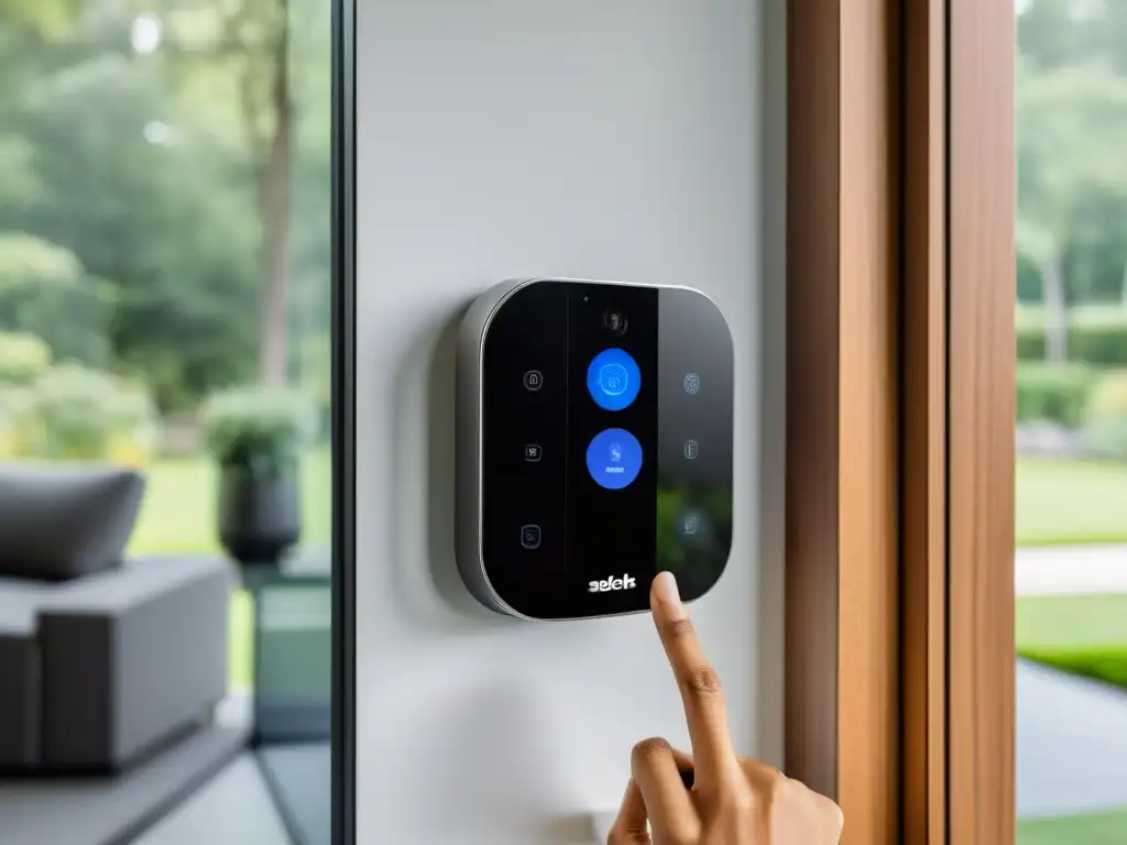 Un sistema de seguridad avanzado integrado en el diseño moderno de una casa, permite identificar y bloquear dispositivos IoT comprometidos