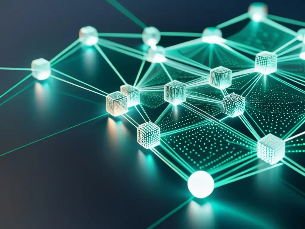 Una representación visual impactante de la eficiencia y transparencia de la tecnología blockchain como facilitador de servicios financieros