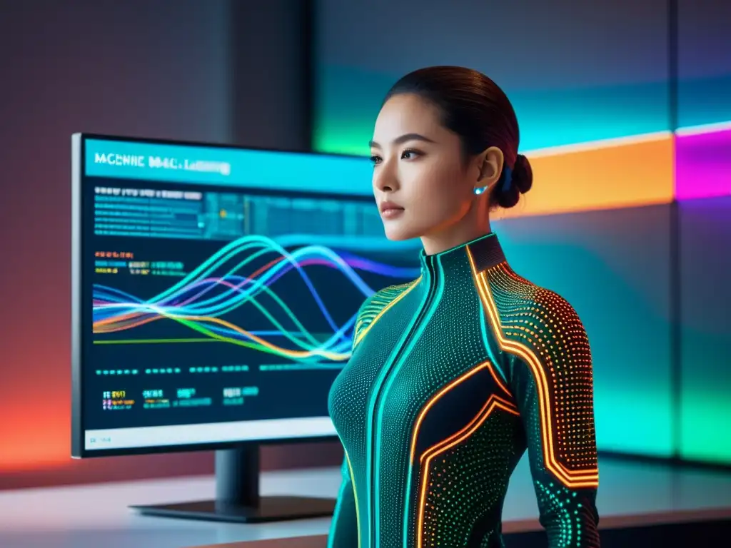 Una visualización de algoritmos de Machine Learning en acción en un ordenador moderno y minimalista