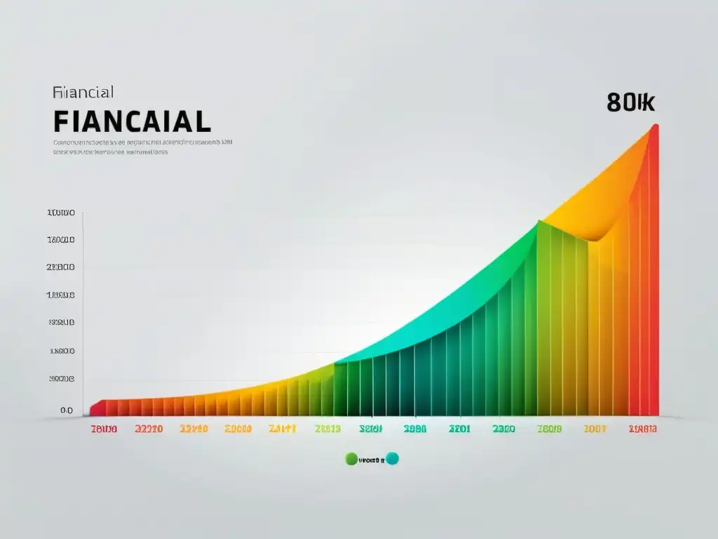 Visualizaciones claras datos financieros: Gráfico lineal ultradetallado en 8k, diseño moderno y elegante sobre fondo blanco